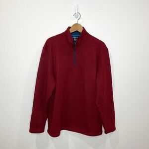 Izod Red 3/4 Zip Sweater